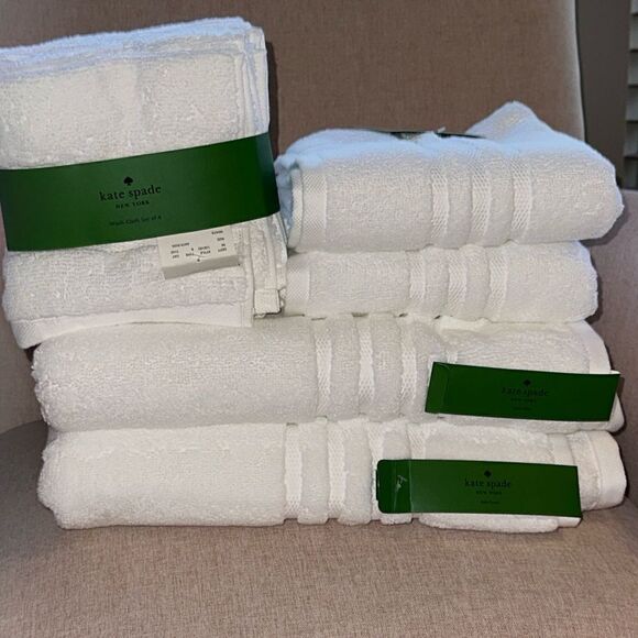 Kate ♠️ Spade Harrington Towel Set set of 8! - Picture 3 of 11